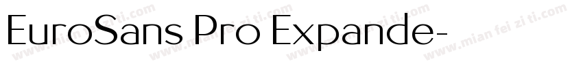 EuroSans Pro Expande字体转换